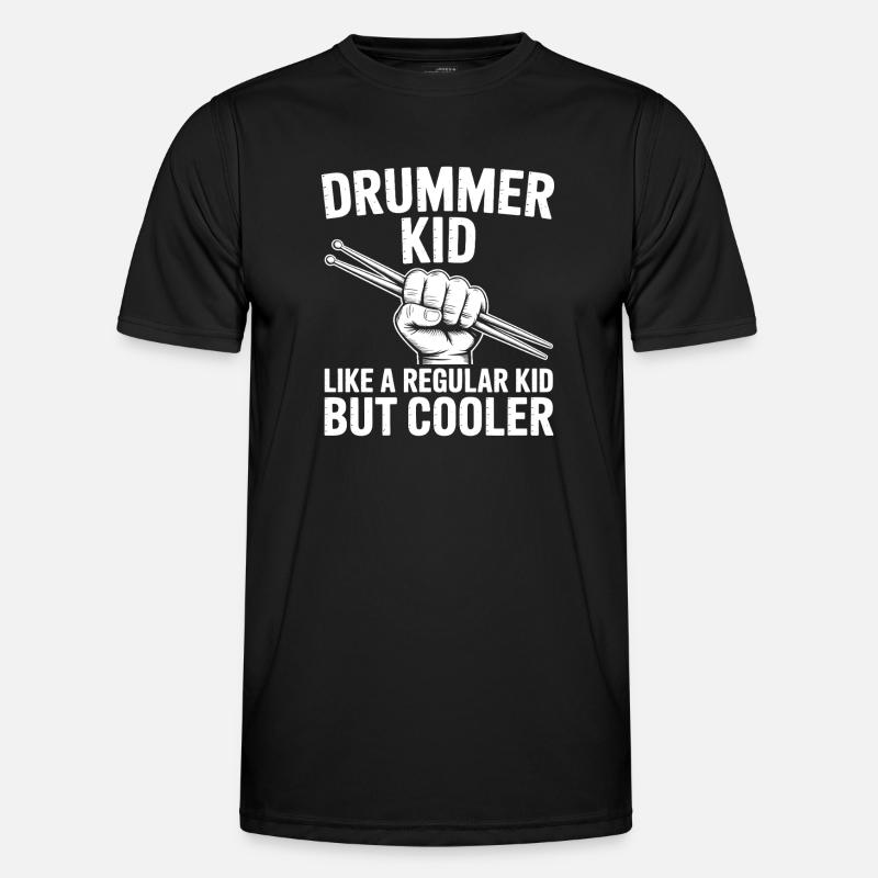 Drummer Saying Funny Drummer Gift - Men's Functional T-Shirt - black