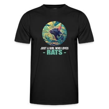 Rat Rat - T-shirt sport Homme - noir - Devant - AI Model Male 178 dark (178cm)