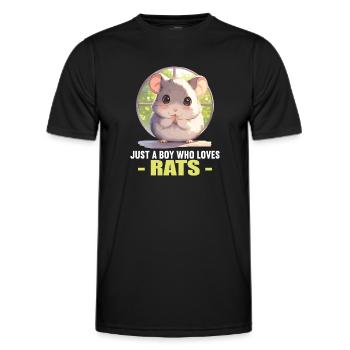 Rat Rat - T-shirt sport Homme - noir - Devant - AI Model Male 178 dark (178cm)