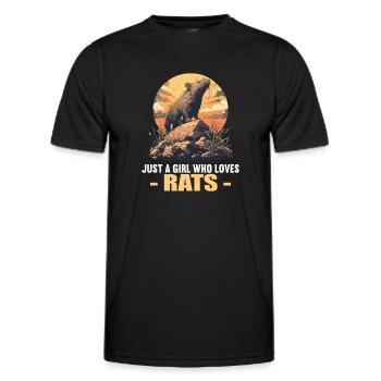Rat Rat - T-shirt sport Homme - noir - Devant - AI Model Male 178 dark (178cm)