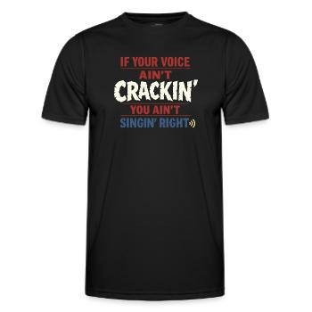 Shanty Crew folk music community - Men's Functional T-Shirt - black - Front - AI Model Male 178 dark (178cm)