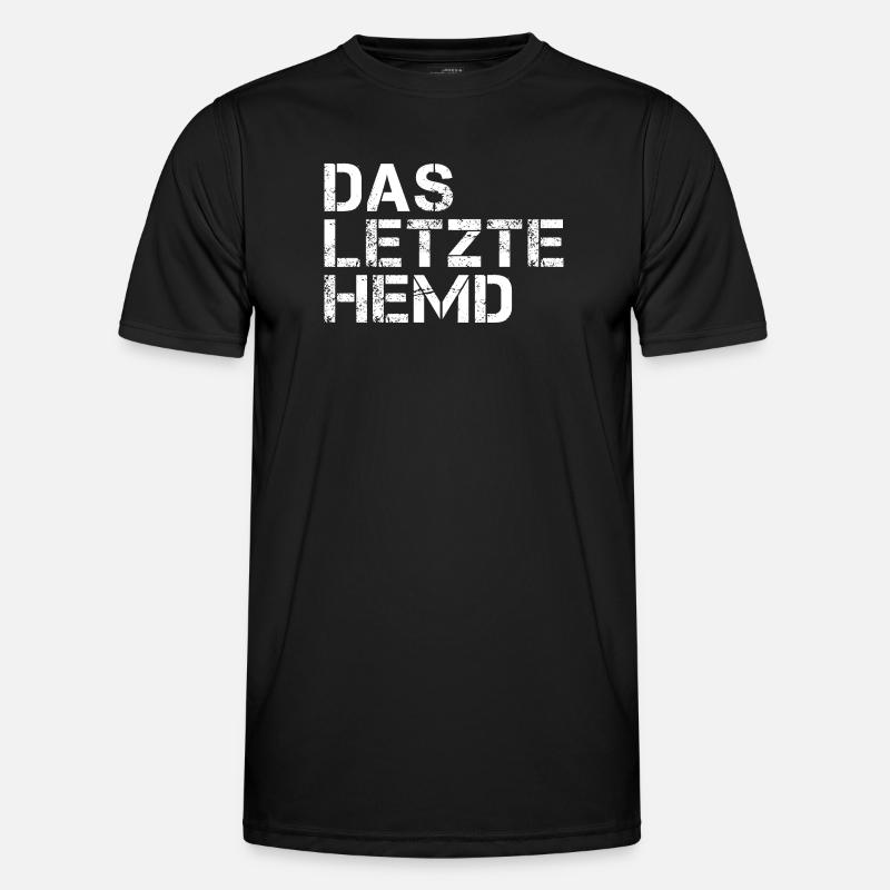 Das Letzte Hemd - Männer Funktions-T-Shirt - Schwarz