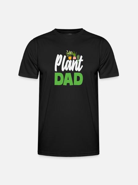 Plant Lover Father Gardening Home Gardener - Men's Functional T-Shirt - black