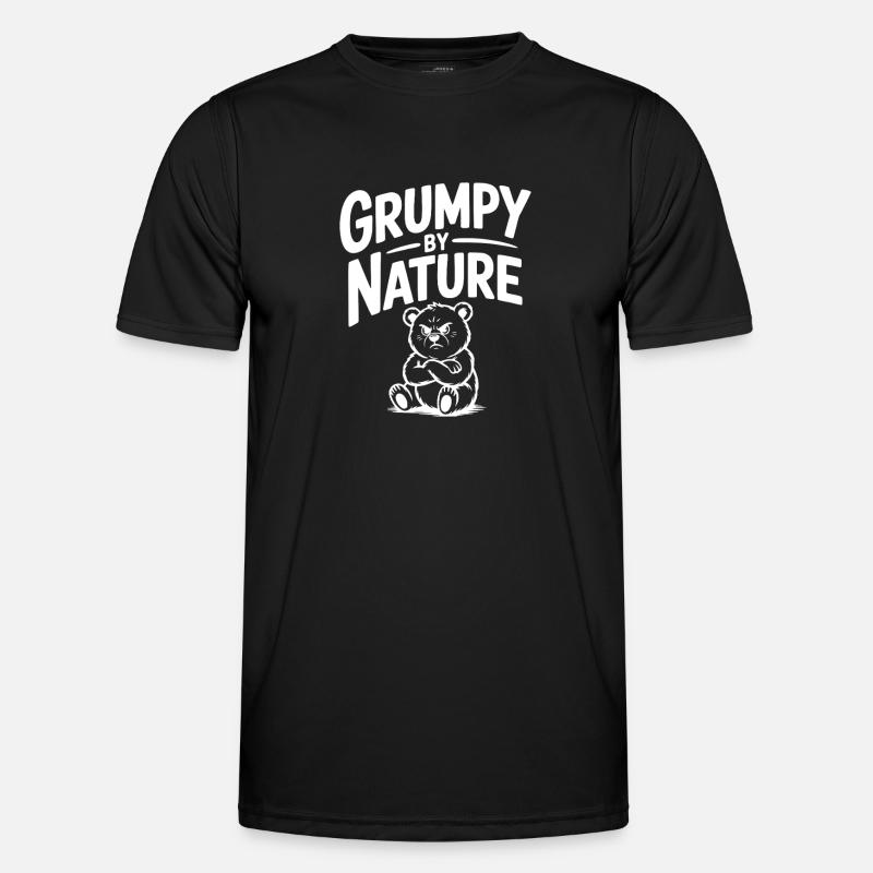 Grumpy by Nature - Men's Functional T-Shirt - black