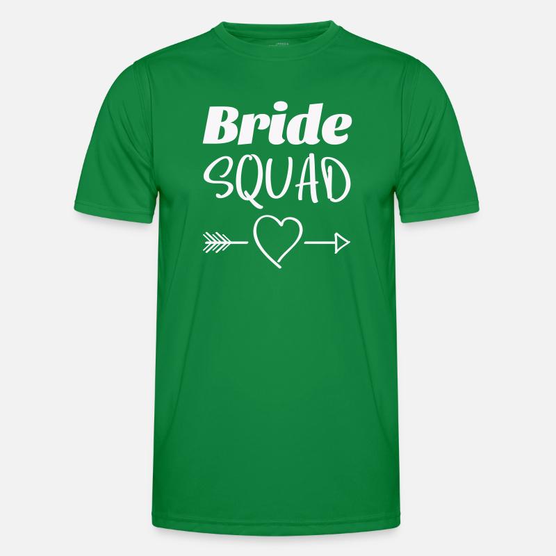 Braut Squad Herz Pfeil Männer Funktions-T-Shirt