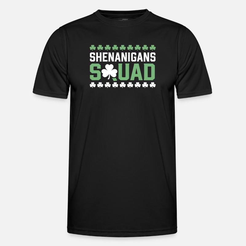 Shenanigans Squad Shamrock Tee - Men's Functional T-Shirt - black