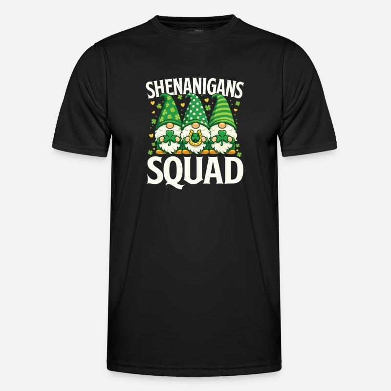 Shenanigans Squad St Patrick’s Irish - Men's Functional T-Shirt - black