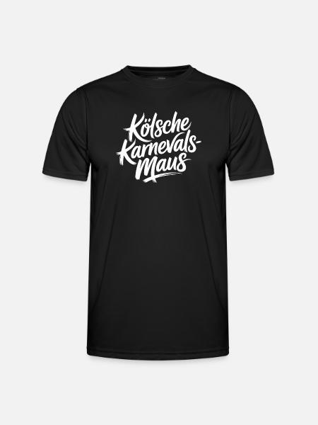 Kölsche Karnevalsmaus Karneval Köln Kölner Maus - Männer Funktions-T-Shirt - Schwarz