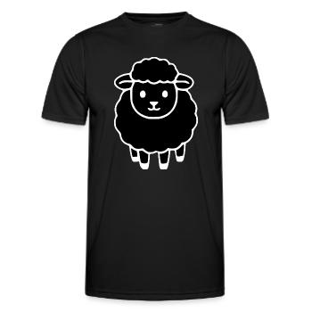 schwarzes Schaf - Männer Funktions-T-Shirt - Schwarz - Vorne - AI Model Male 178 dark (178cm)