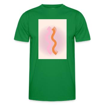 Lines - Men's Functional T-Shirt - kelly green - Front - AI Model Male 178 dark (178cm)