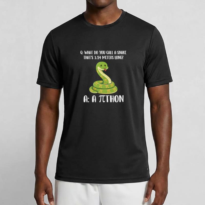 Schlange, 3,14 Meter lang, Pi-Tag-Python-Witz Männer Funktions-T-Shirt