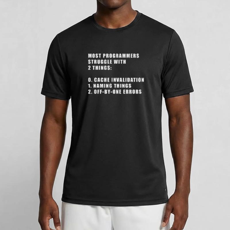 2 hard things in computer science programmer Men's Functional T-Shirt