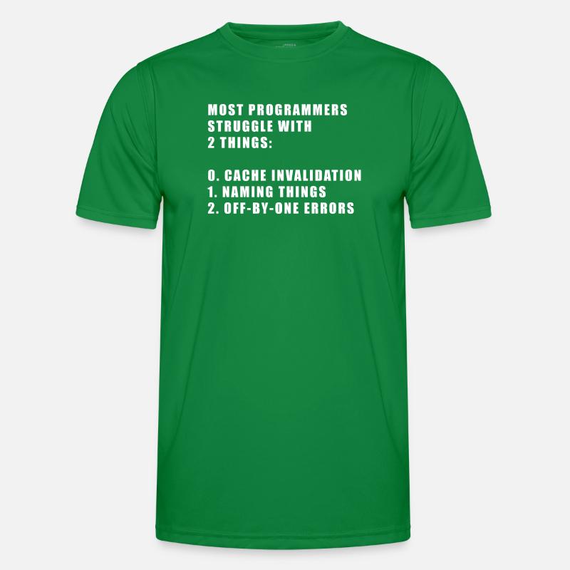 2 hard things in computer science programmer Men's Functional T-Shirt