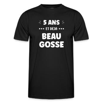 5 Jahre alt, schon gutaussehend - Männer Funktions-T-Shirt - Schwarz - Vorne - AI Model Male 178 dark (178cm)