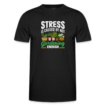 Plant Lovers Gardening Gardeners Plants - Men's Functional T-Shirt - black - Front - AI Model Male 178 dark (178cm)