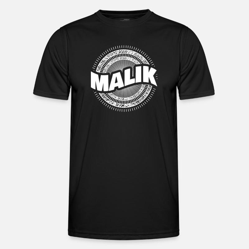 Malik as a name - Men's Functional T-Shirt - black