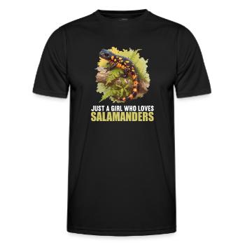Fire Salamander Salamander - Men's Functional T-Shirt - black - Front - AI Model Male 178 dark (178cm)