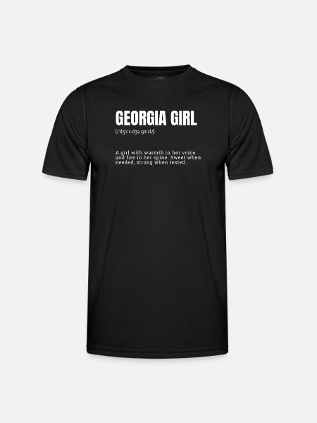 Georgia Girl Warmth and Strength - Men's Functional T-Shirt - black