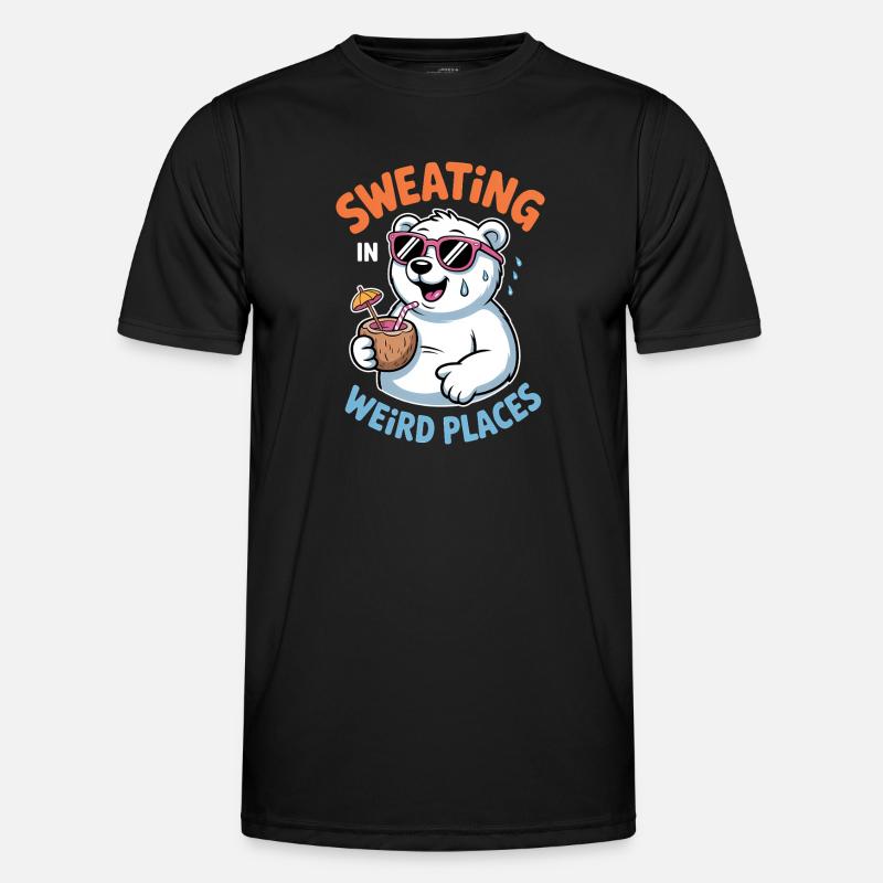 Sweating Sayings Funny Sweating Gift - Men's Functional T-Shirt - black