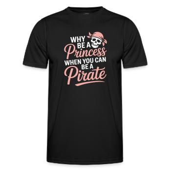 Pirate Princess Attitude - Men's Functional T-Shirt - black - Front - AI Model Male 178 dark (178cm)