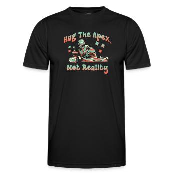 Hug The Apex Not Reality - Men's Functional T-Shirt - black - Front - AI Model Male 178 dark (178cm)