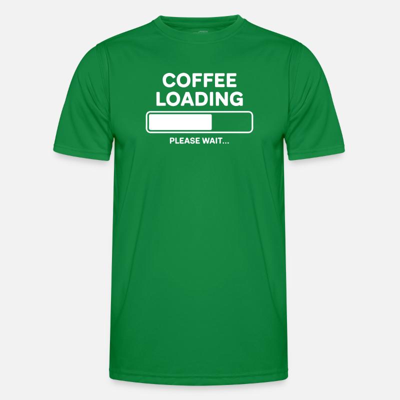 Coffee Loading Please Wait Men's Functional T-Shirt