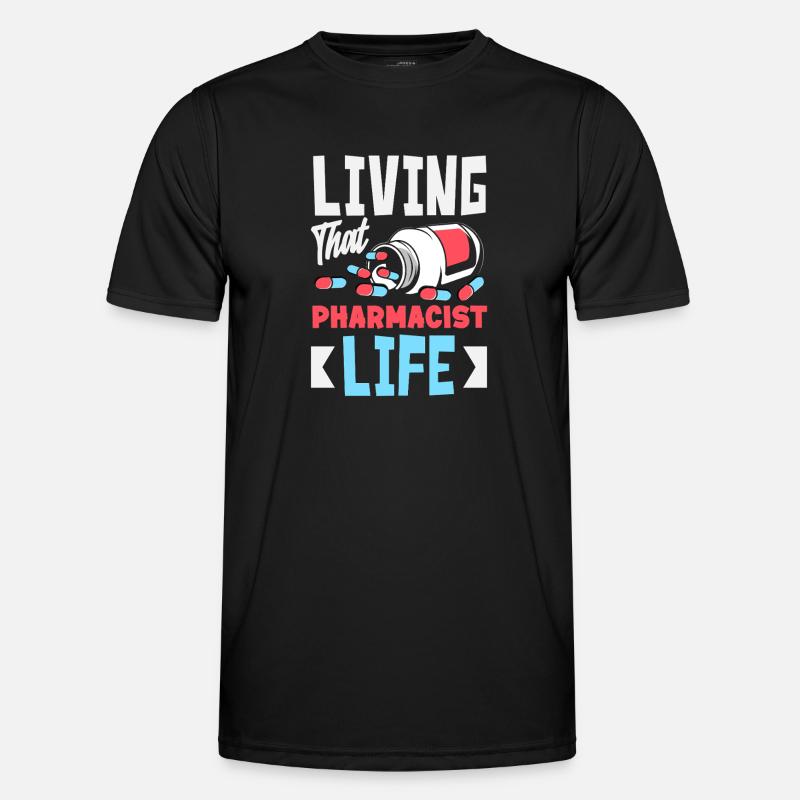 Das Leben Eines Apothekers Pharmazietechniker - Männer Funktions-T-Shirt - Schwarz