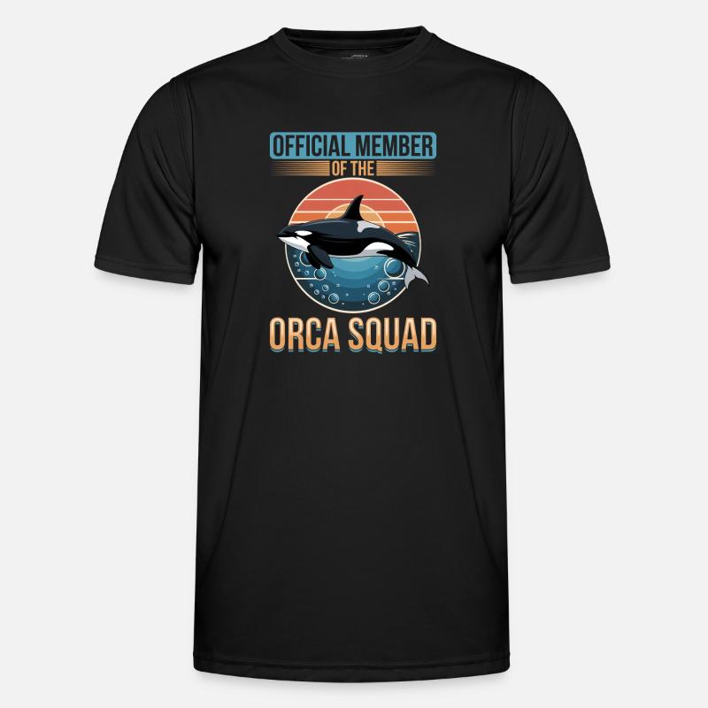 Funny Orca Männer Funktions-T-Shirt