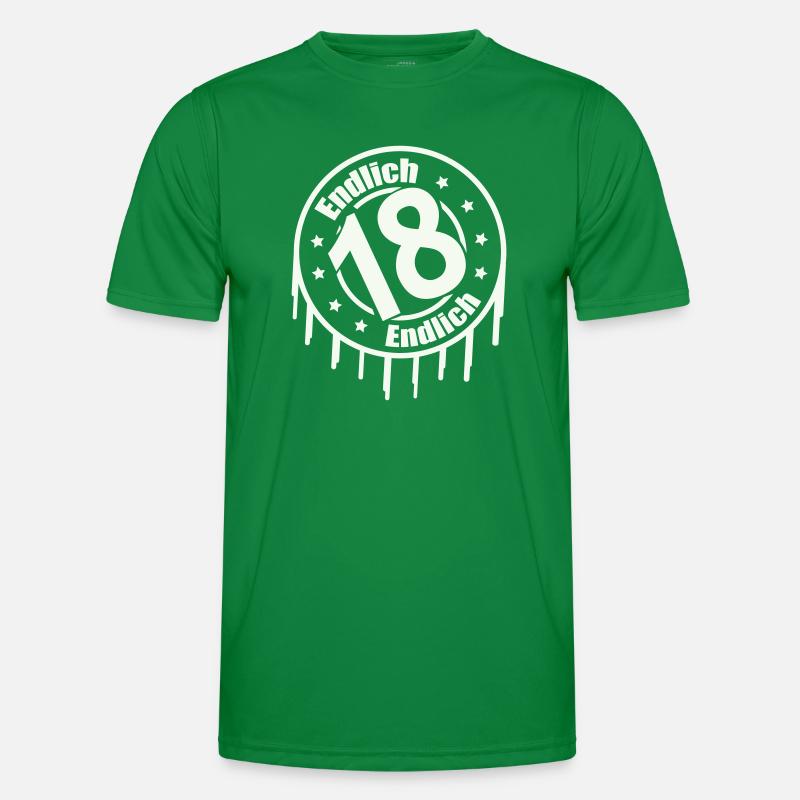 Endlich 18 Männer Funktions-T-Shirt