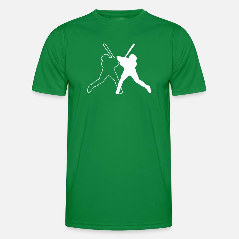 Baseball Ball Logo Männer Funktions-T-Shirt