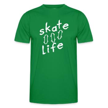 skate - Männer Funktions-T-Shirt - Kelly Green - Vorne - AI Model Male 178 dark (178cm)