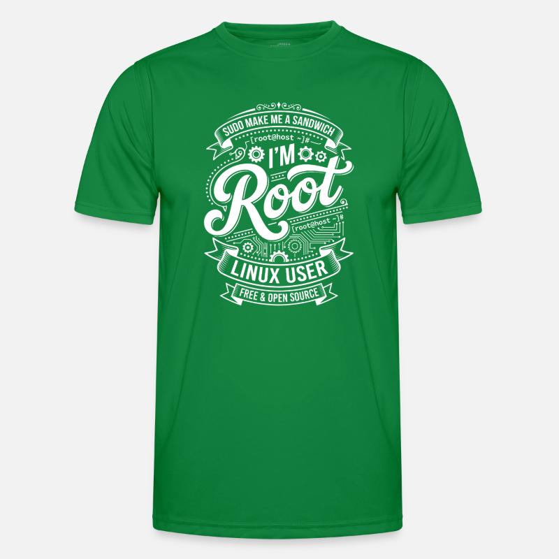 Ich bin Root – Linux User Männer Funktions-T-Shirt