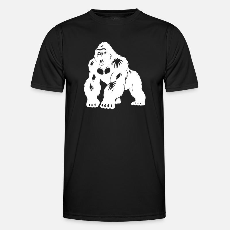 Gorilla Silverback Silhouette - Men's Functional T-Shirt - black