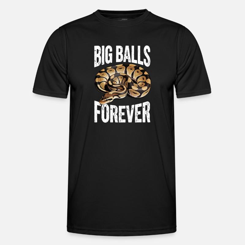 Königspython Schlangen Liebhaber Terrarium Python - Männer Funktions-T-Shirt - Schwarz