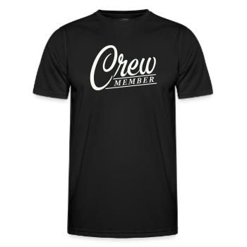 membre d’équipage - T-shirt sport Homme - noir - Devant - AI Model Male 178 dark (178cm)