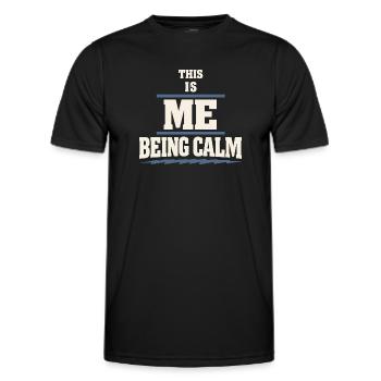 Perimenopause Humor Perimenopause - Männer Funktions-T-Shirt - Schwarz - Vorne - AI Model Male 178 dark (178cm)