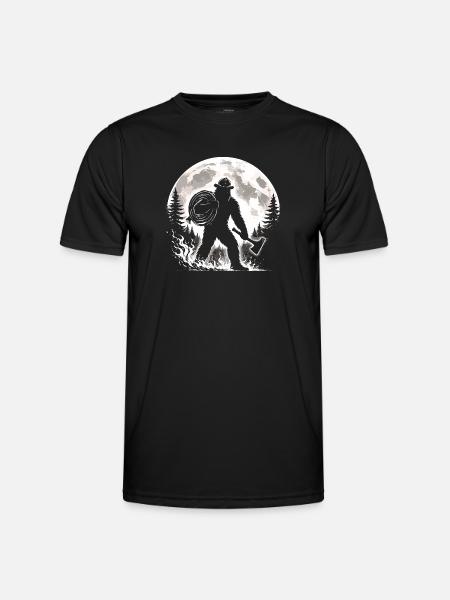 Pompier Bigfoot - T-shirt sport Homme - noir