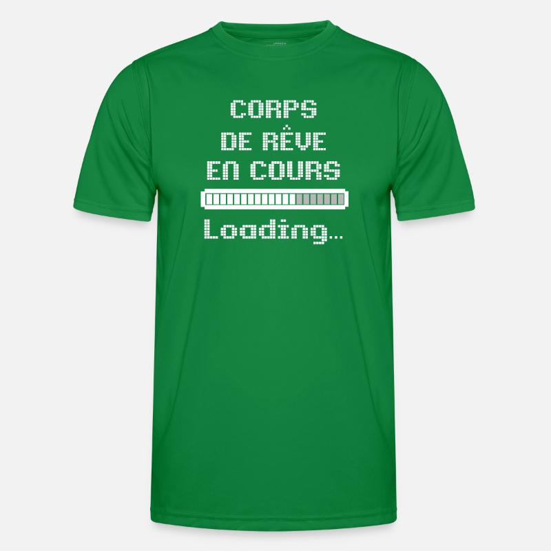 Dream Body Ongoing, Humor Geek Style Loading Pixel T-shirt sport Homme