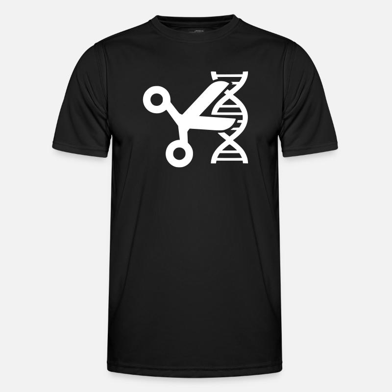 CRISPR DNA Scissors Genetics - Men's Functional T-Shirt - black
