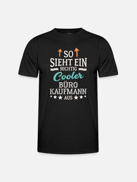 Cool office clerk Office management clerk - Men's Functional T-Shirt - black