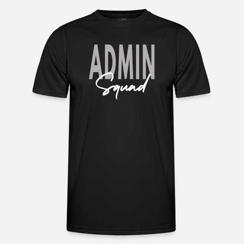 Admin Squad Assistant Team Administrator - Men's Functional T-Shirt - black