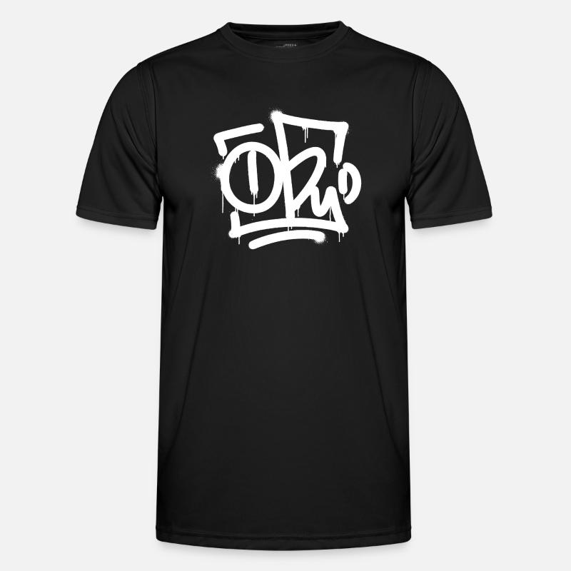 TOBY Graffiti Splash - Men's Functional T-Shirt - black