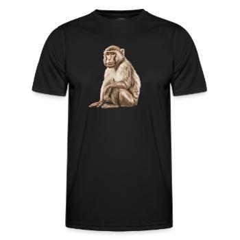 Macaque Macaque - Men's Functional T-Shirt - black - Front - AI Model Male 178 dark (178cm)