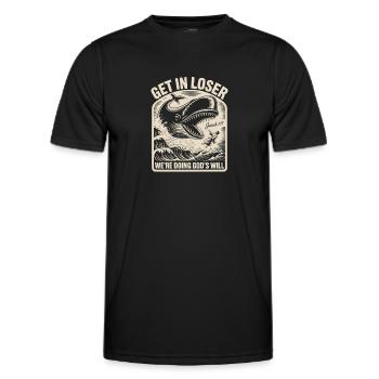 Funny Christian Jonah - Men's Functional T-Shirt - black - Front - AI Model Male 178 dark (178cm)
