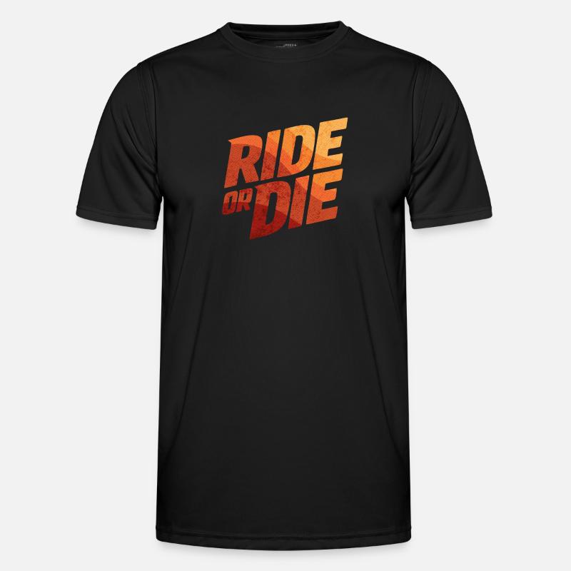 Ride or Die Gradient - Men's Functional T-Shirt - black