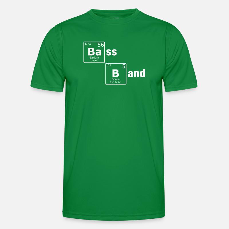 Éléments PSE du tableau périodique de la bande de basse T-shirt sport Homme