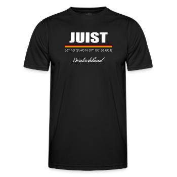 Juist - Männer Funktions-T-Shirt - Schwarz - Vorne - AI Model Male 178 dark (178cm)