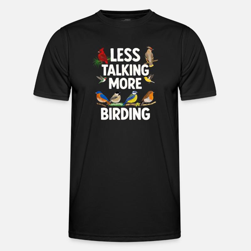 Bird Watching Birding Bird Watcher Vogel-Nerd - Männer Funktions-T-Shirt - Schwarz