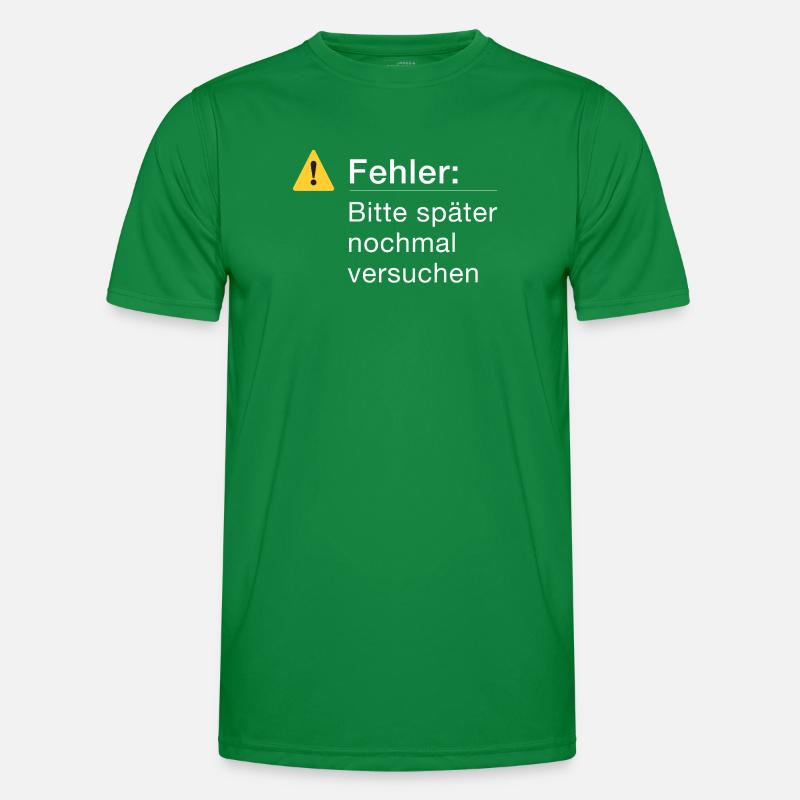 Fehler: Bitte noch einmal versuchen Informatik Männer Funktions-T-Shirt