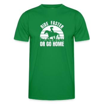 Ride Faster Or Go Home - Männer Funktions-T-Shirt - Kelly Green - Vorne - AI Model Male 178 dark (178cm)